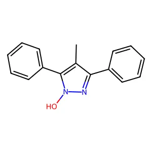 4-methyl-3,5-diphenyl-1H-pyrazol-1-ol structure
