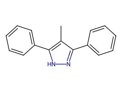 4-methyl-3,5-diphenyl-1H-pyrazole structure