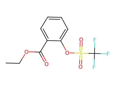 Ethyl 2-(trifluoromethylsulfonyloxy)benzoate structure