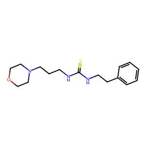 1-[3-(Morpholin-4-yl)propyl]-3-(2-phenylethyl)thiourea structure
