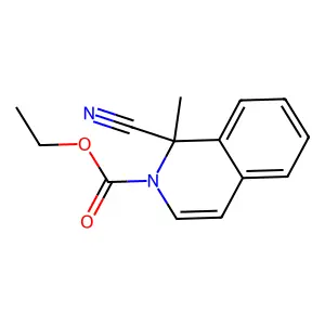 Ethyl 1-cyano-1-methylisoquinoline-2-carboxylate structure