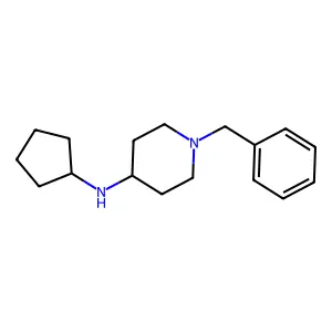1-benzyl-N-cyclopentylpiperidin-4-amine structure