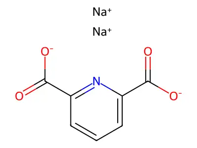 Disodium pyridine-2,6-dicarboxylate structure