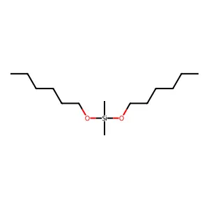 Dihexyloxydimethylsilane structure