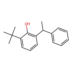 2-tert-Butyl-6-(1-phenylethyl)phenol structure