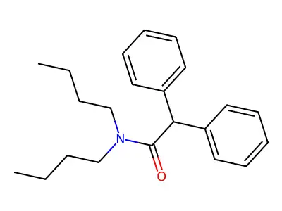 N,N-dibutyl-2,2-diphenylacetamide structure