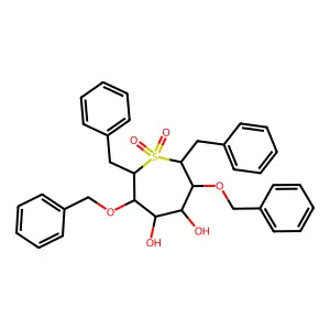 Thiepane deriv. structure