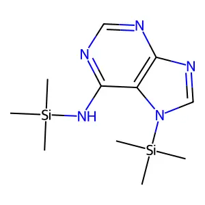 N,7-bis(trimethylsilyl)purin-6-amine structure