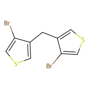 3-Bromo-4-((4-bromo-3-thienyl)methyl)thiophene structure