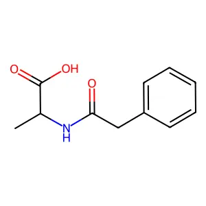 N-(2-Phenylacetyl)alanine structure