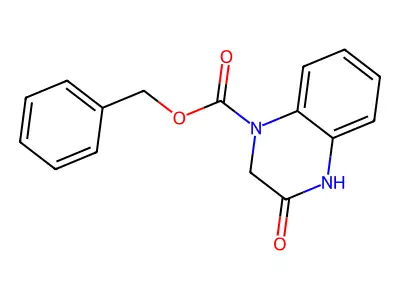 Benzyl 3-oxo-3,4-dihydroquinoxaline-1(2H)-carboxylate structure