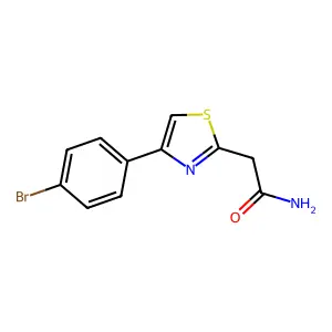 2-[4-(4-Bromophenyl)-1,3-thiazol-2-yl]acetamide structure