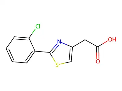 2-(2-(2-Chlorophenyl)-1,3-thiazol-4-yl)acetic acid structure