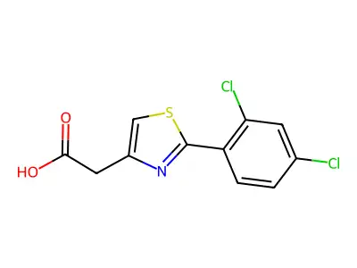 2-[2-(2,4-dichlorophenyl)-1,3-thiazol-4-yl]acetic Acid structure