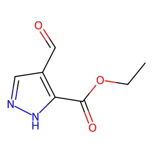 ethyl 4-formyl-1H-pyrazole-5-carboxylate structure