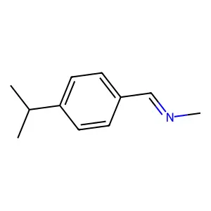 N-methyl-1-(4-propan-2-ylphenyl)methanimine structure