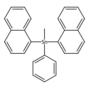 Methyl-dinaphthalen-1-yl-phenylstannane structure