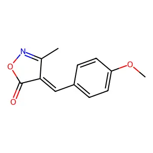 5(4H)-Isoxazolone, 4-[(4-methoxyphenyl)methylene]-3-methyl- structure