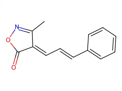 3-Methyl-4-(3-phenylallylidene)isoxazol-5(4h)-one structure
