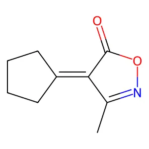 4-Cyclopentylidene-3-methyl-1,2-oxazol-5-one structure