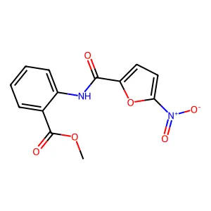 Methyl 2-{[(5-nitrofuran-2-yl)carbonyl]amino}benzoate structure
