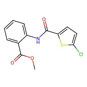 Methyl 2-{[(5-chloro-2-thienyl)carbonyl]amino}benzoate structure