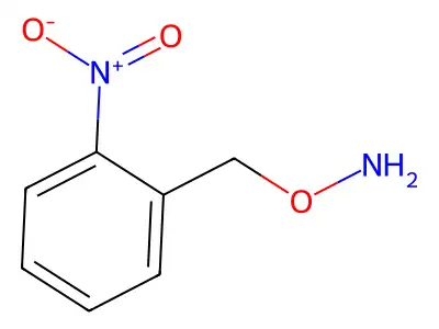 O-[(2-nitrophenyl)methyl]hydroxylamine structure