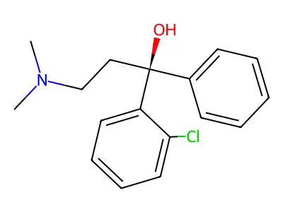 Clofedanol, (S)- structure