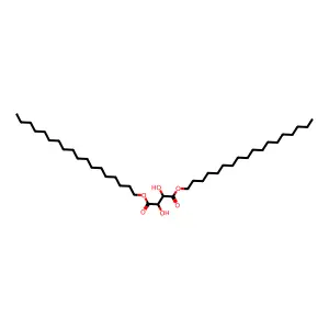 二(十八烷基)(2R,3R)-2,3-二羟基丁二酸酯 structure