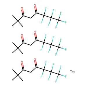 Tris(6,6,7,7,8,8,8-heptafluoro-2,2-dimethyloctane-3,5-dione);thulium structure