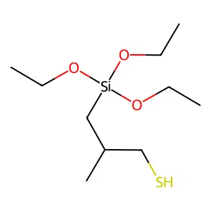 2-甲基-3-(三乙氧基硅基)丙硫醇 structure
