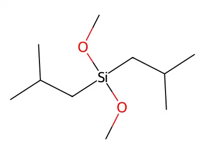 Diisobutyldimethoxysilane structure