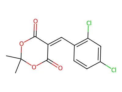 5-[(2,4-Dichlorophenyl)methylidene]-2,2-dimethyl-1,3-dioxane-4,6-dione structure