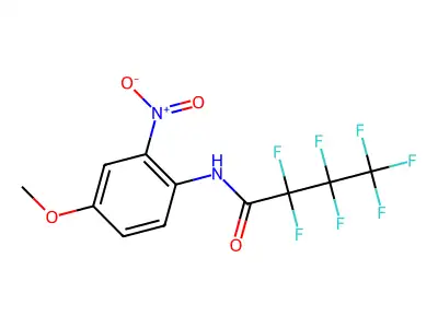 2,2,3,3,4,4,4-Heptafluoro-N-(4-methoxy-2-nitrophenyl)butanamide structure