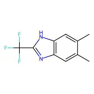 5,6-Dimethyl-2-trifluoromethylbenzimidazole structure