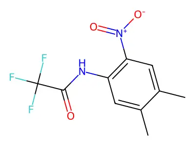 N-(4,5-dimethyl-2-nitrophenyl)-2,2,2-trifluoroacetamide structure