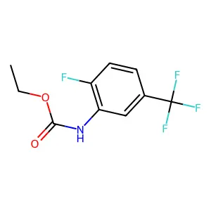 Ethyl hydrogen [2-fluoro-5-(trifluoromethyl)phenyl]carbonimidate structure