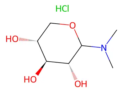 D-Xylopyranosylamine, N,N-dimethyl-, hydrochloride structure
