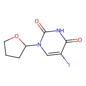5-Iodo-1-(tetrahydrofuran-2-yl)pyrimidine-2,4(1h,3h)-dione structure