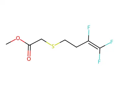 Methyl 2-[(3,4,4-trifluoro-3-butenyl)sulfanyl]acetate structure