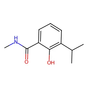 Benzamide, 2-hydroxy, 3-(1-methylethyl), N-methyl structure