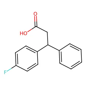 (S)-3-(4-Fluorophenyl)-3-phenylpropanoic acid structure