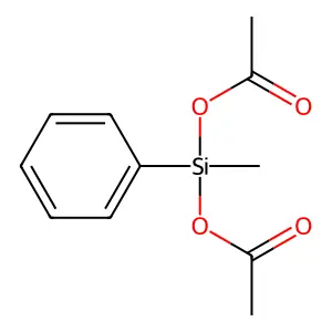 1-甲基-1-苯基硅烷二醇-1,1-二乙酸酯 structure