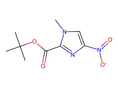 Tert-butyl 1-methyl-4-nitro-1H-imidazole-2-carboxylate structure