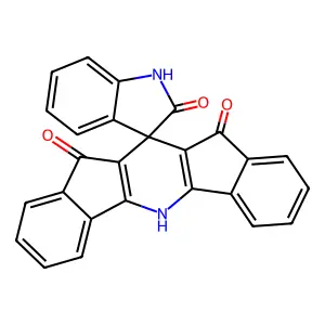 5H-spiro[diindeno[1,2-b:2',1'-e]pyridine-11,3'-indoline]-2',10,12-trione structure