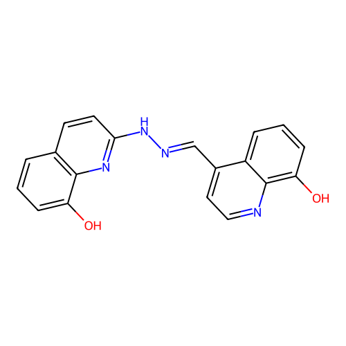 4-[[2-(8-Hydroxyquinolin-2-yl)hydrazinyl]methylidene]quinolin-8-one structure