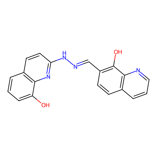 2-[2-[(8-Hydroxyquinolin-7-yl)methylidene]hydrazinyl]quinolin-8-ol structure