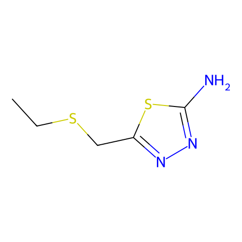 5-[(Ethylsulfanyl)methyl]-1,3,4-thiadiazol-2-amine structure