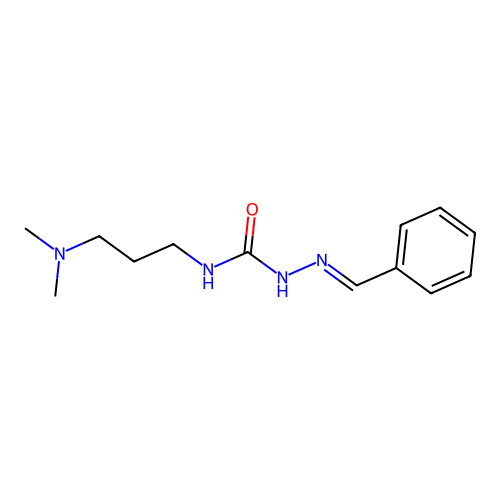 N-(3-(Dimethylamino)propyl)-2-(phenylmethylene)hydrazinecarboxamide structure