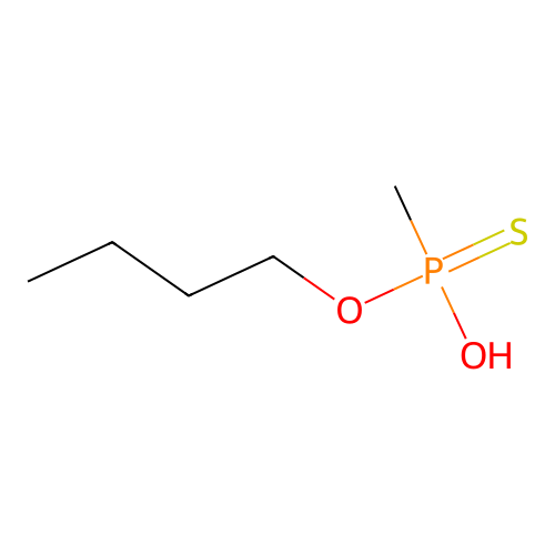O-Butyl hydrogen methylphosphonothioate structure